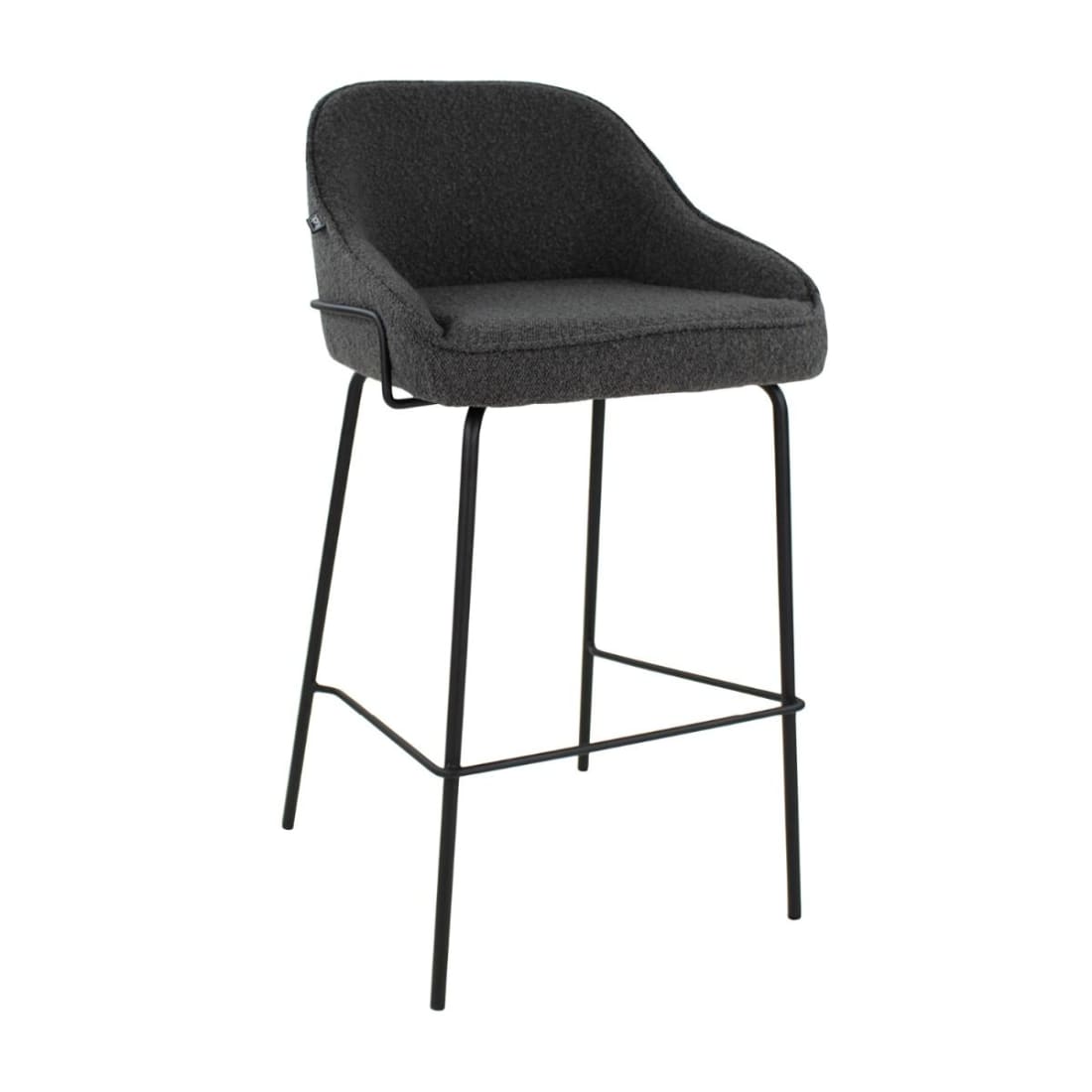 Kick Barkruk Sepp - Boucle Donkergrijs - Lage Barkrukken