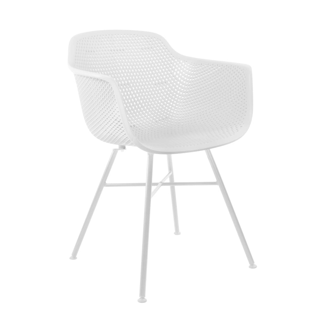 Kick Buitenstoel Indy wit - Wit frame - Buitenstoelen