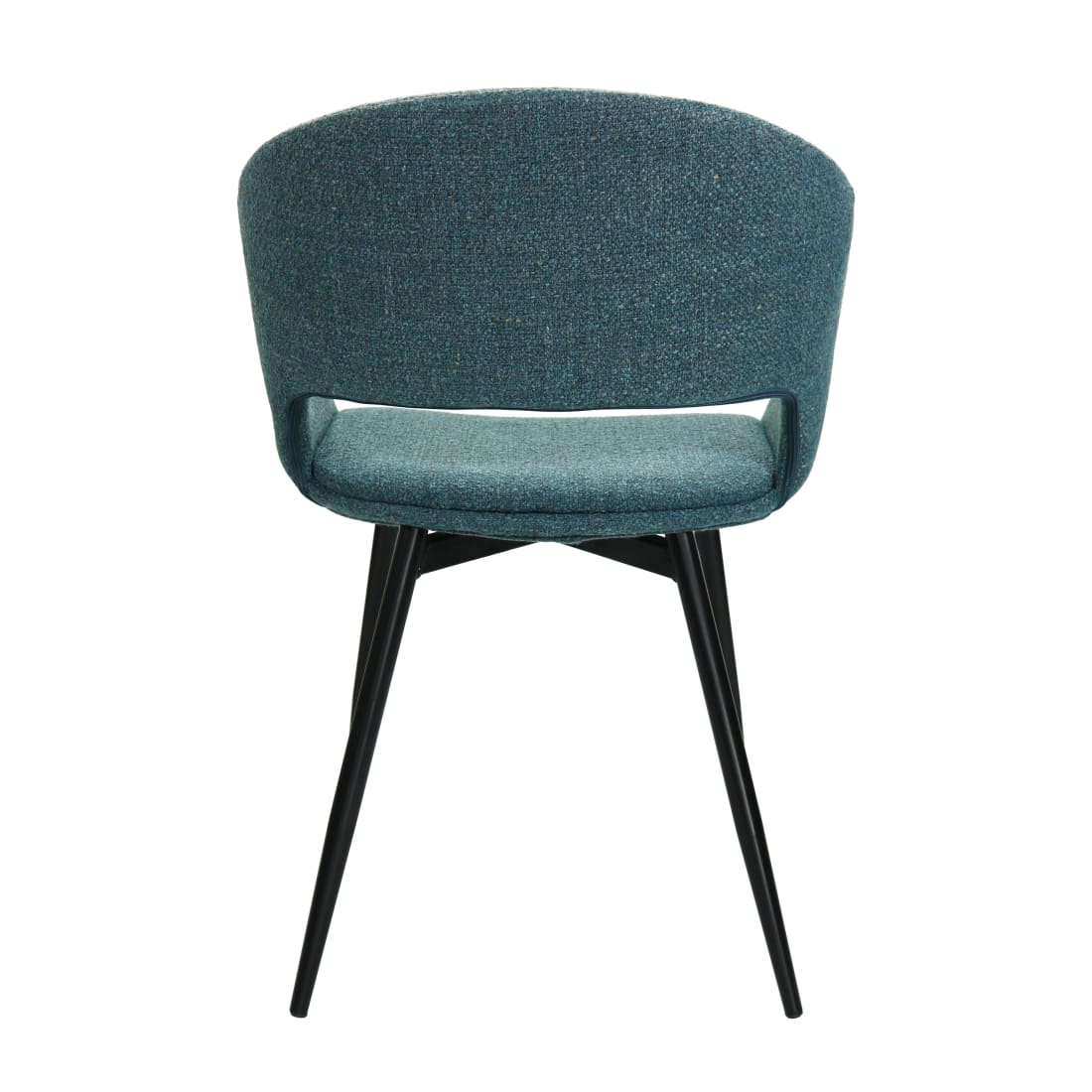 Kick eetkamerstoel Dean - Blauw - Katoen eetkamerstoelen