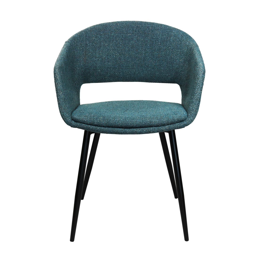 Kick eetkamerstoel Dean - Blauw - Katoen eetkamerstoelen
