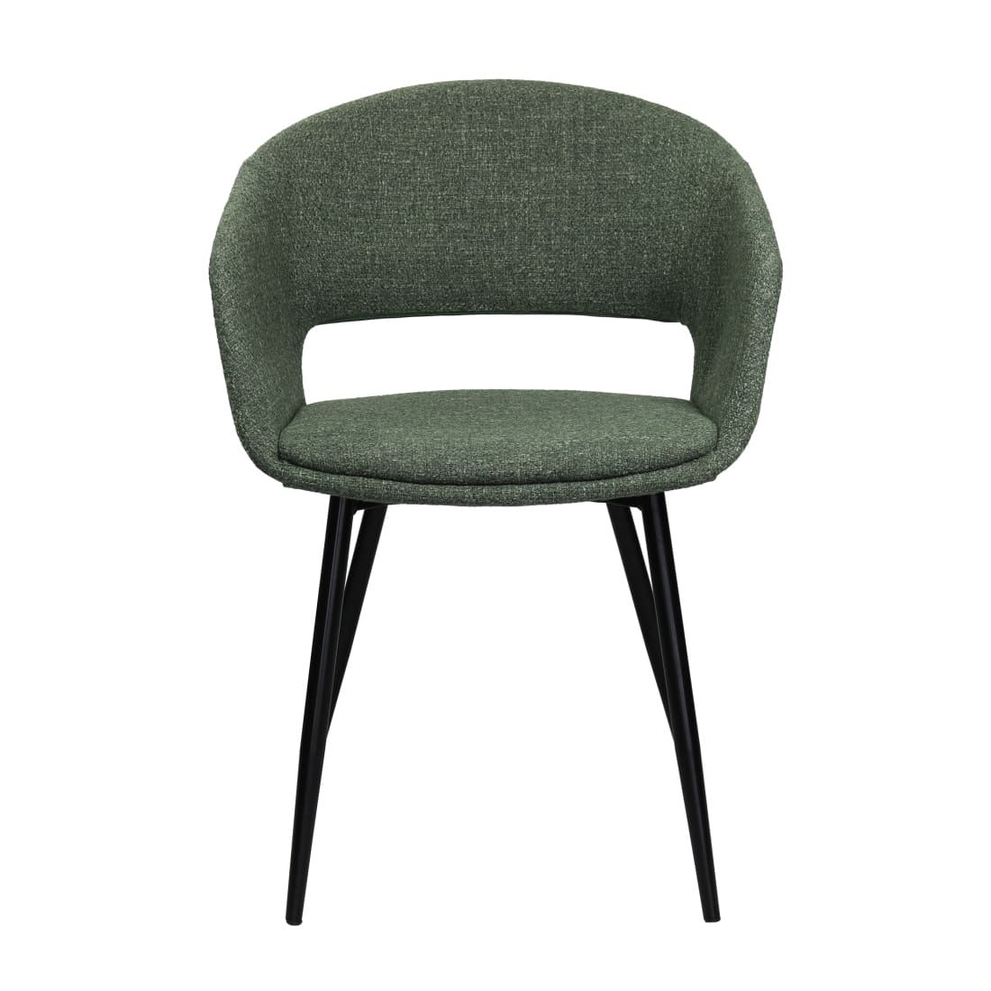 Kick eetkamerstoel Dean - Groen - Katoen eetkamerstoelen
