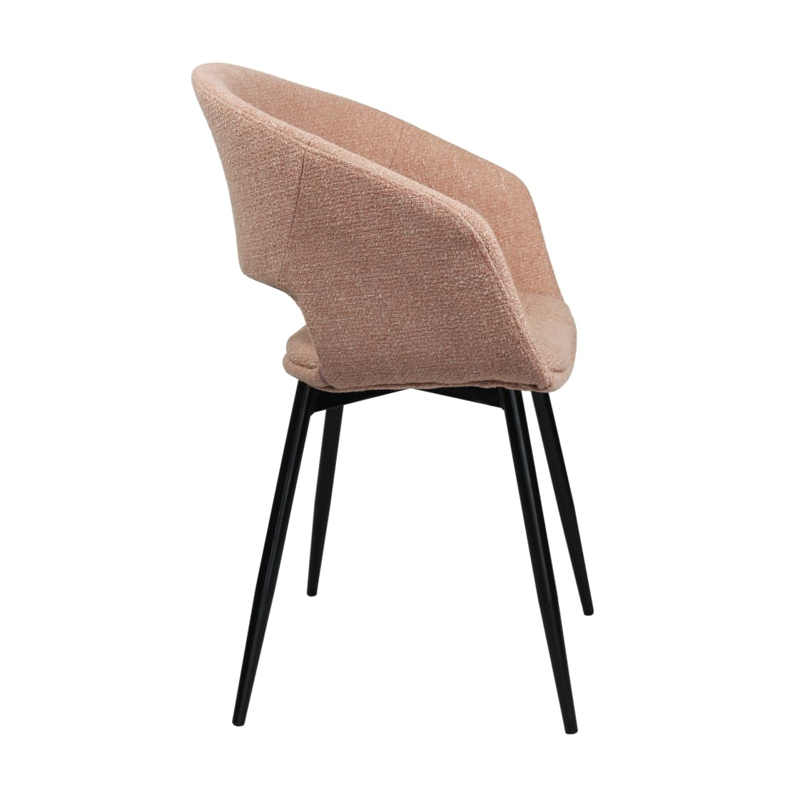 Kick eetkamerstoel Dean - Roze - Katoen eetkamerstoelen