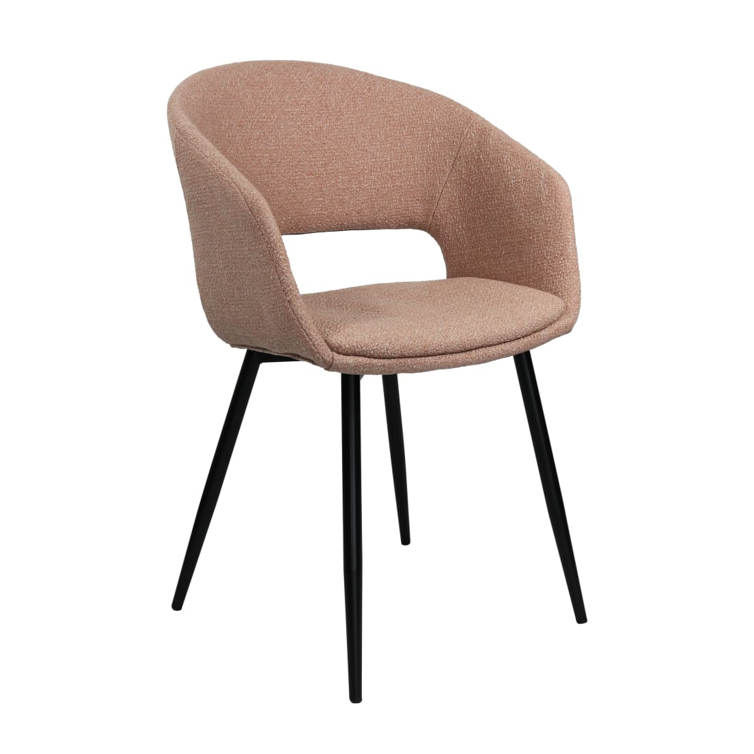 Kick eetkamerstoel Dean - Roze - Katoen eetkamerstoelen