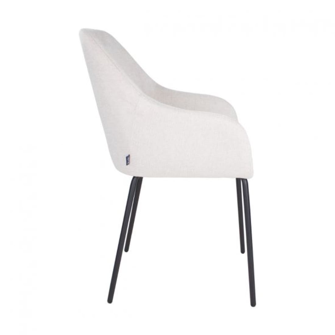 Kick eetkamerstoel Guus - Champagne - Katoen eetkamerstoelen