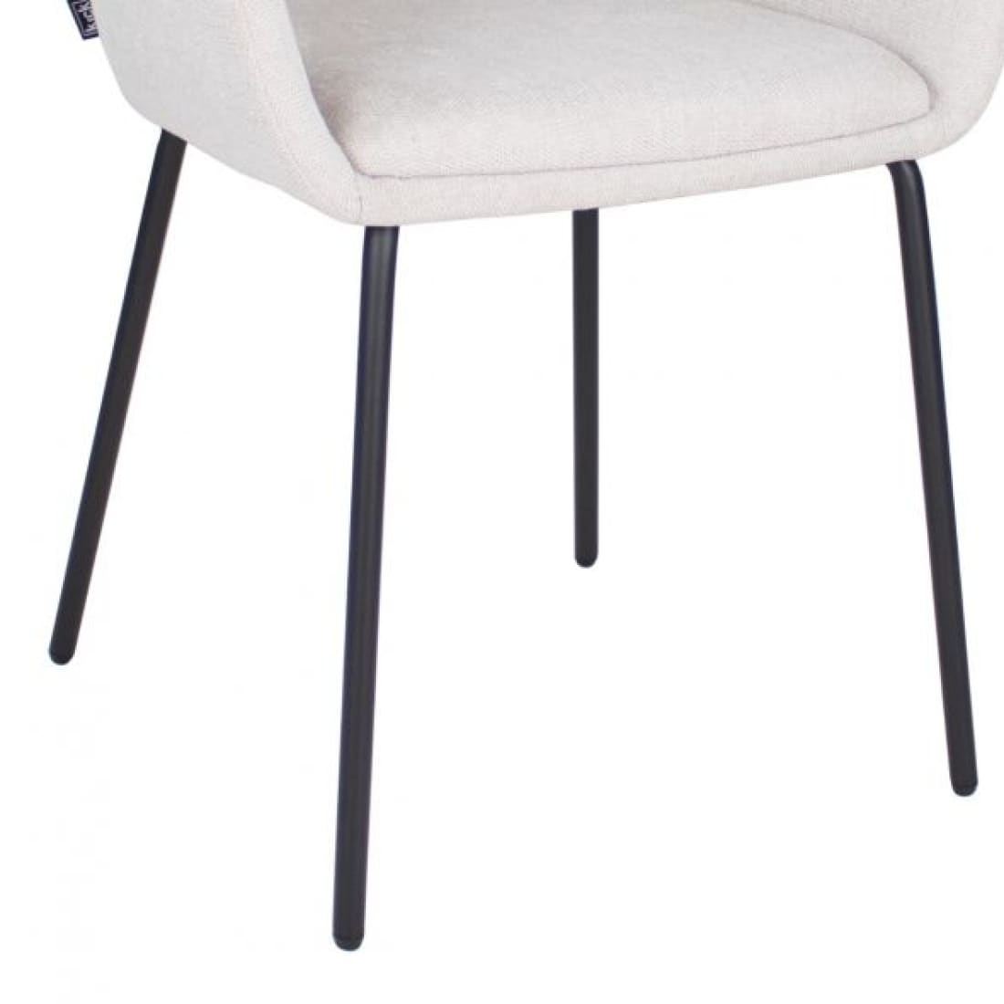 Kick eetkamerstoel Guus - Champagne - Katoen eetkamerstoelen