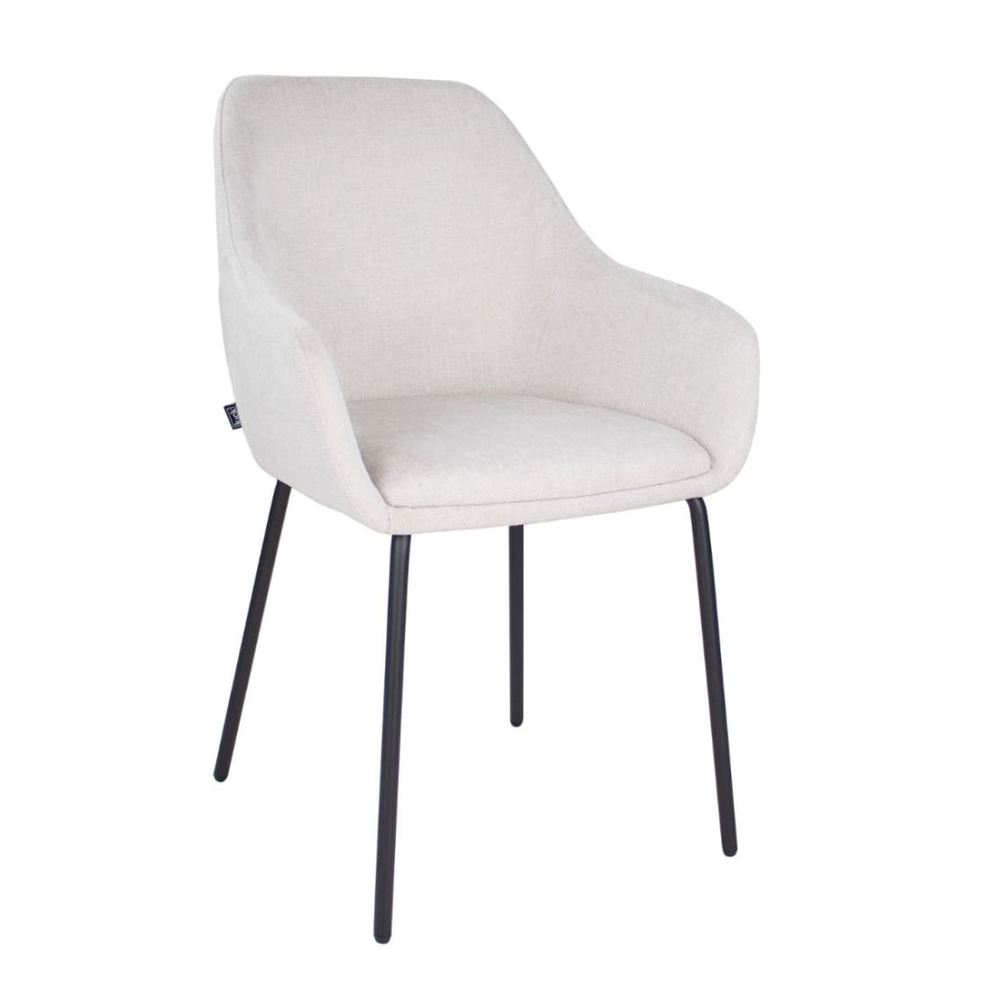 Kick eetkamerstoel Guus - Champagne - Katoen eetkamerstoelen