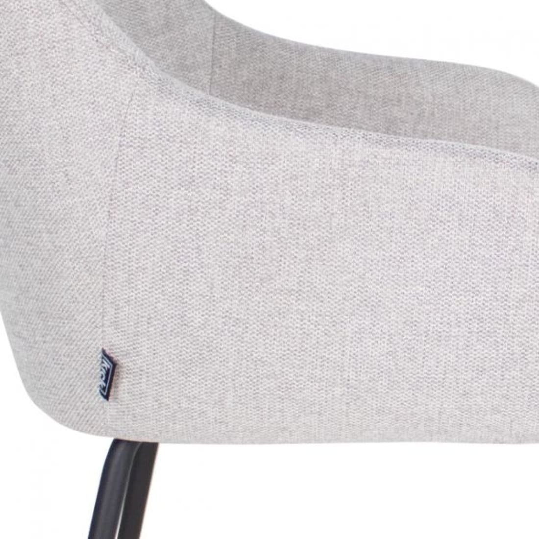 Kick eetkamerstoel Guus - Grijs - Katoen eetkamerstoelen