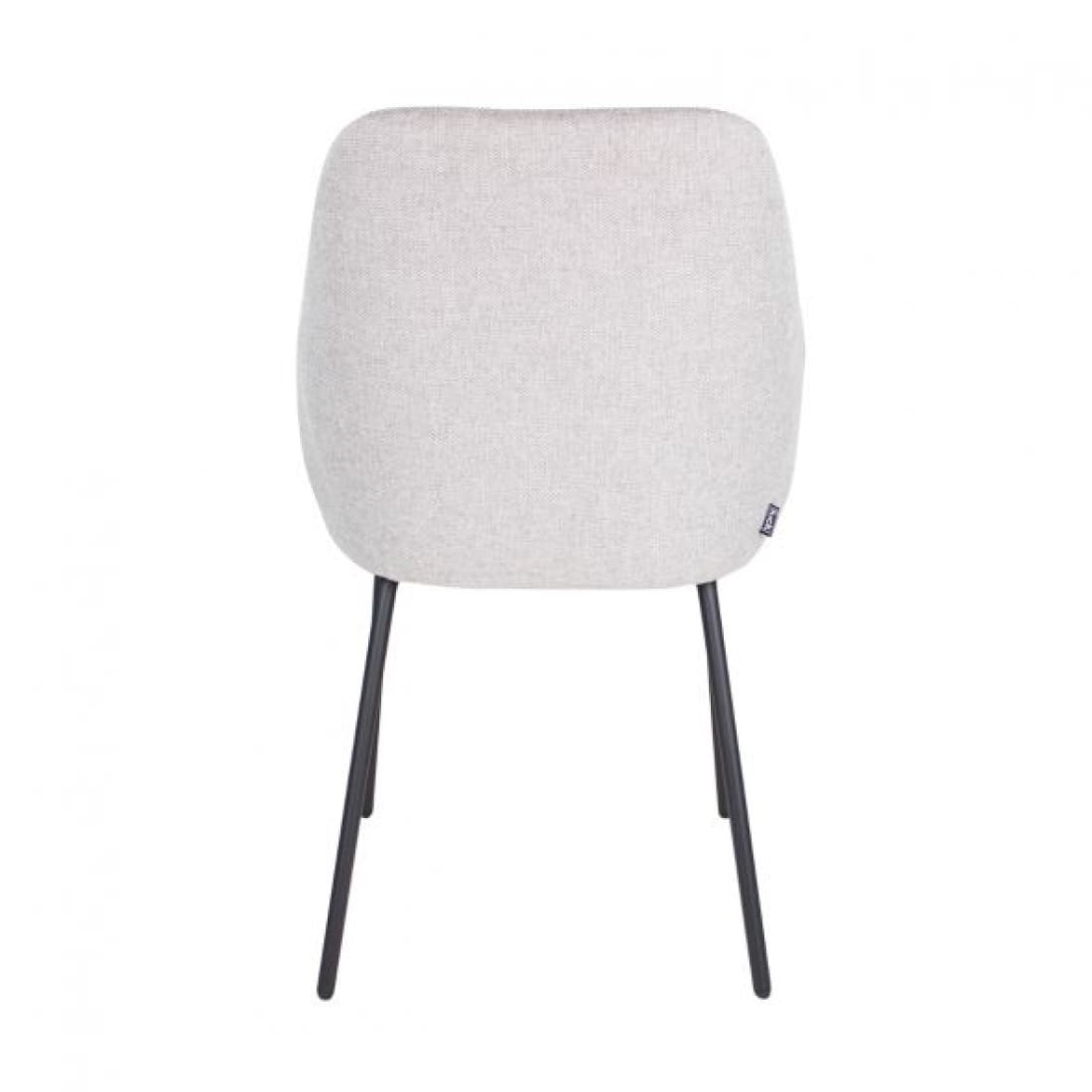 Kick eetkamerstoel Guus - Grijs - Katoen eetkamerstoelen