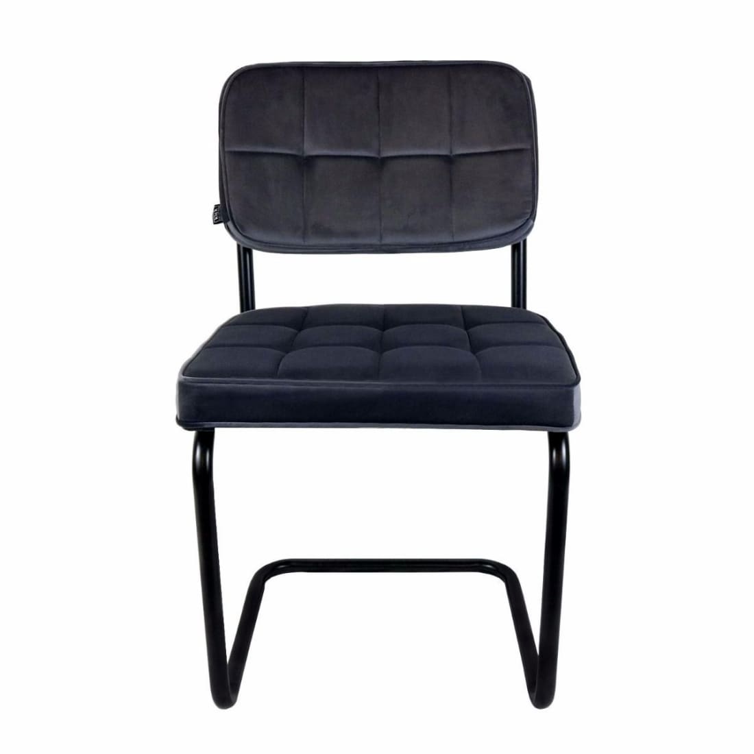 Kick eetkamerstoel Ivy - Antraciet - Velvet eetkamerstoelen