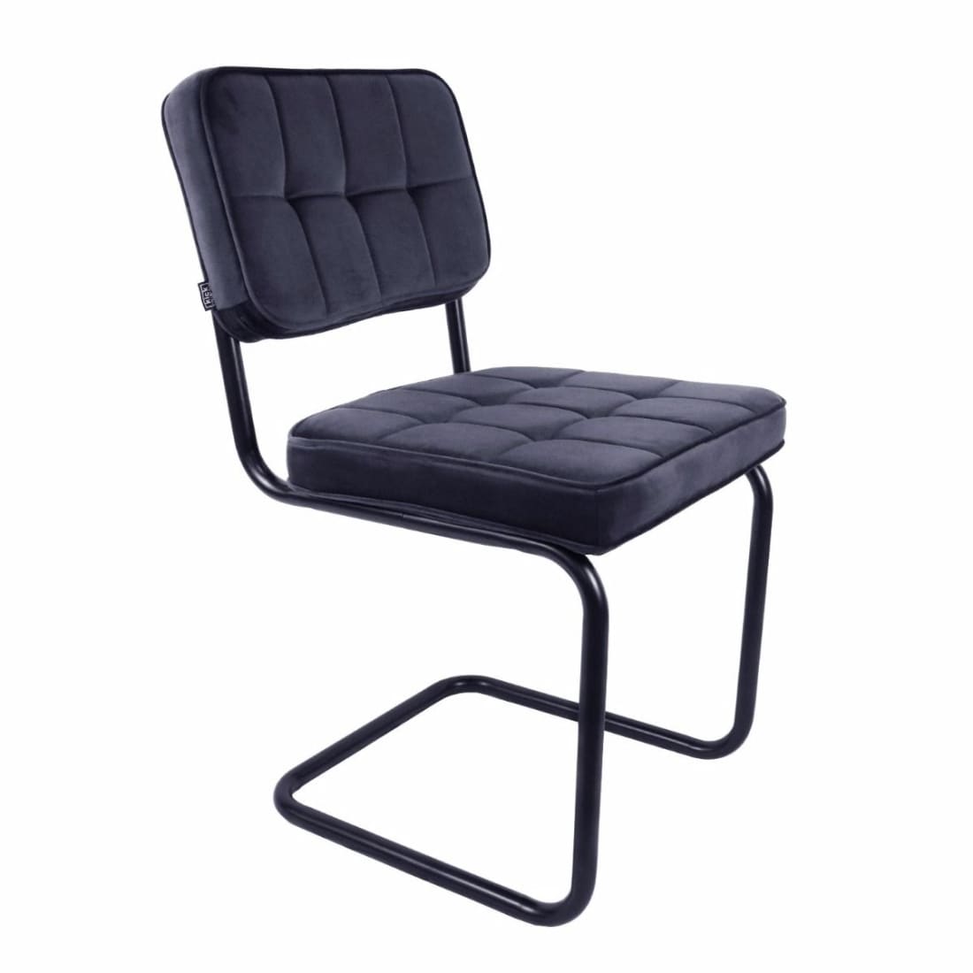 Kick eetkamerstoel Ivy - Antraciet - Velvet eetkamerstoelen