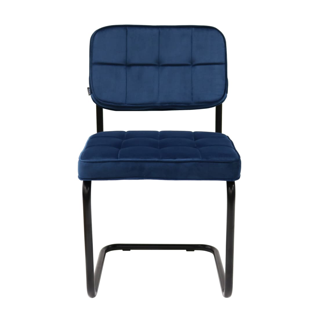 Kick eetkamerstoel Ivy - Donkerblauw - Velvet 