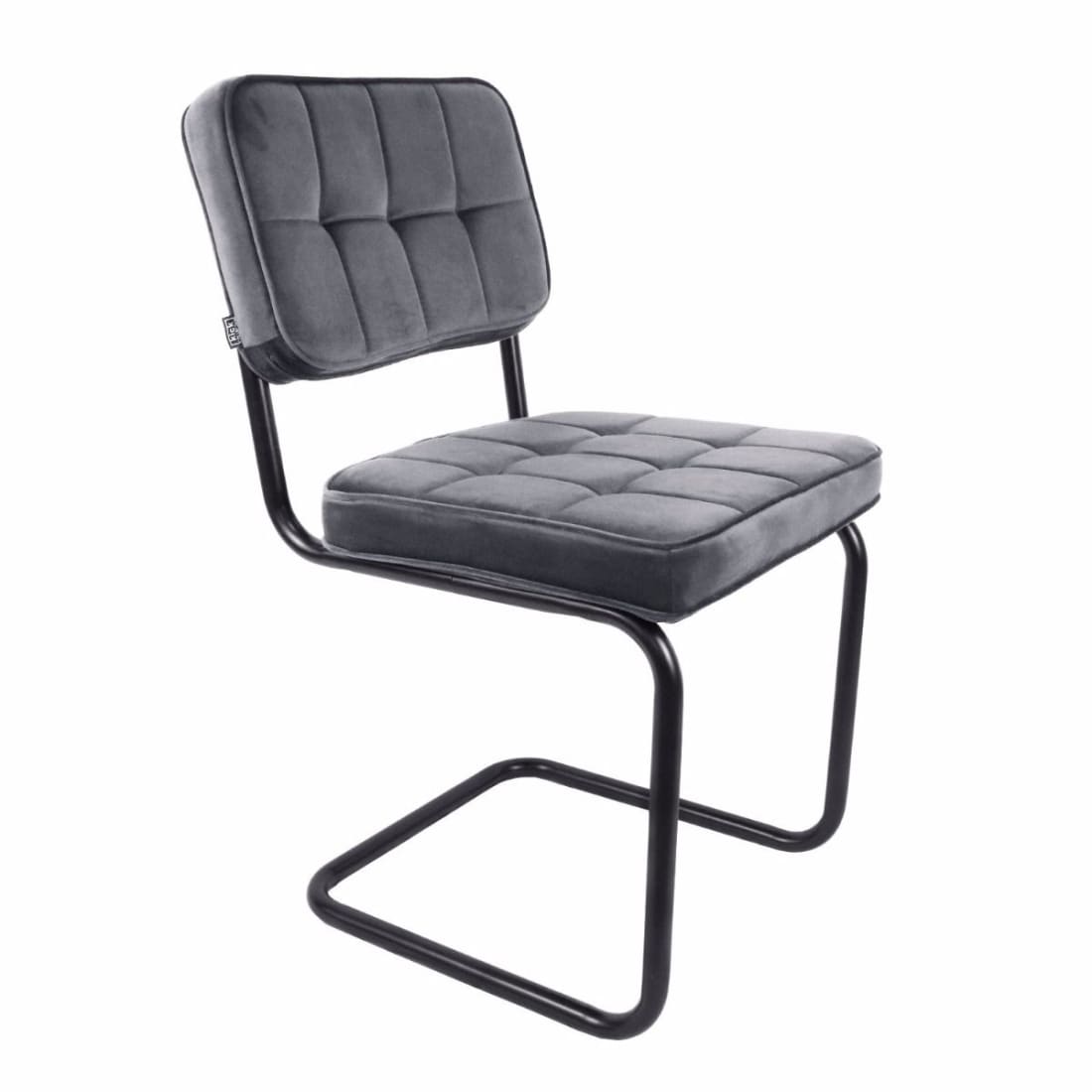 Kick eetkamerstoel Ivy - Grijs - Velvet eetkamerstoelen