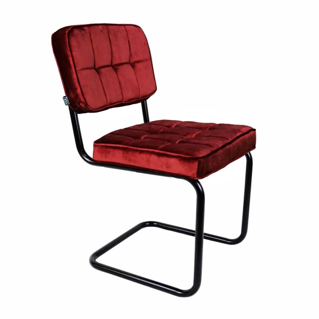 Kick eetkamerstoel Ivy - Rood - Velvet eetkamerstoelen