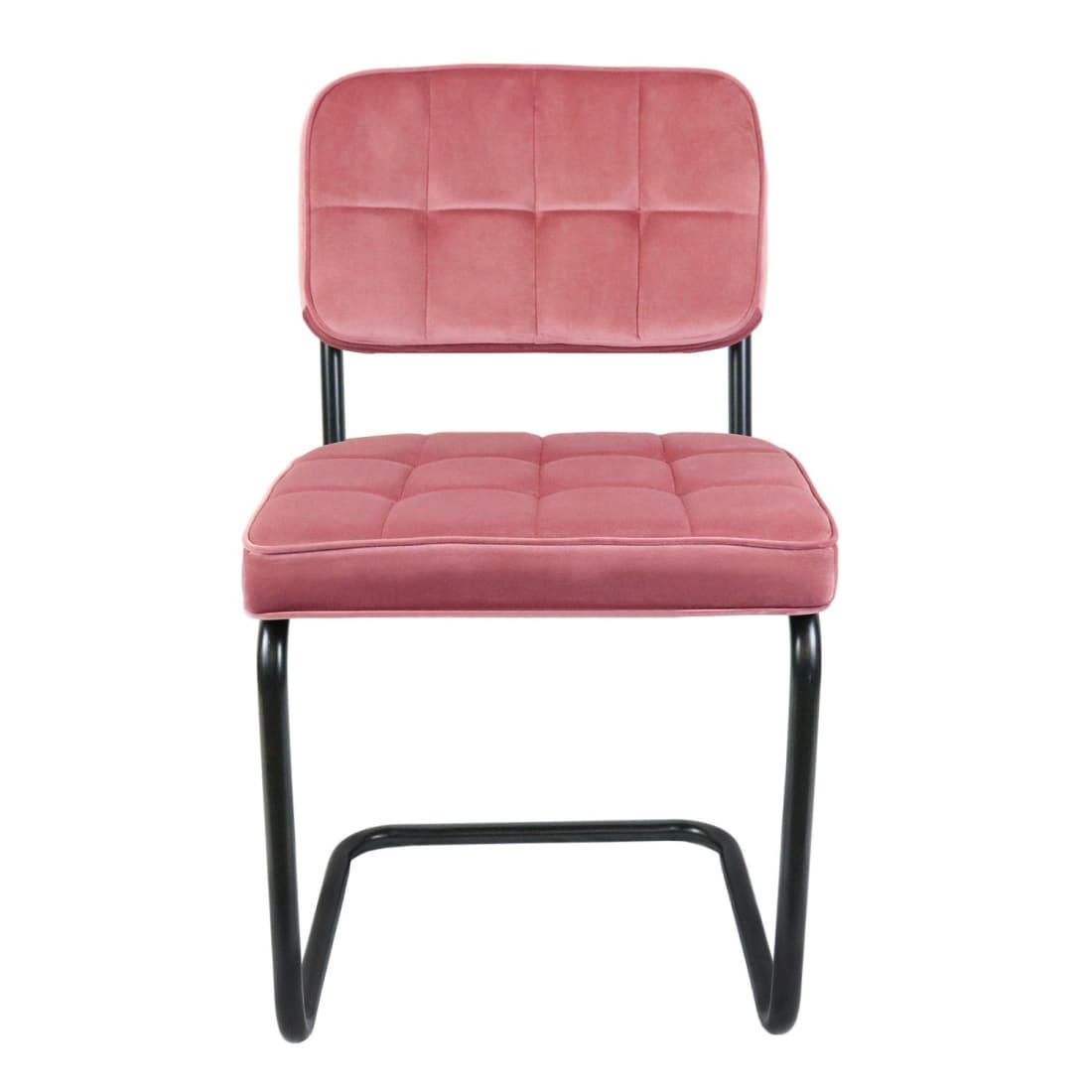 Kick eetkamerstoel Ivy - Roze - Velvet eetkamerstoelen