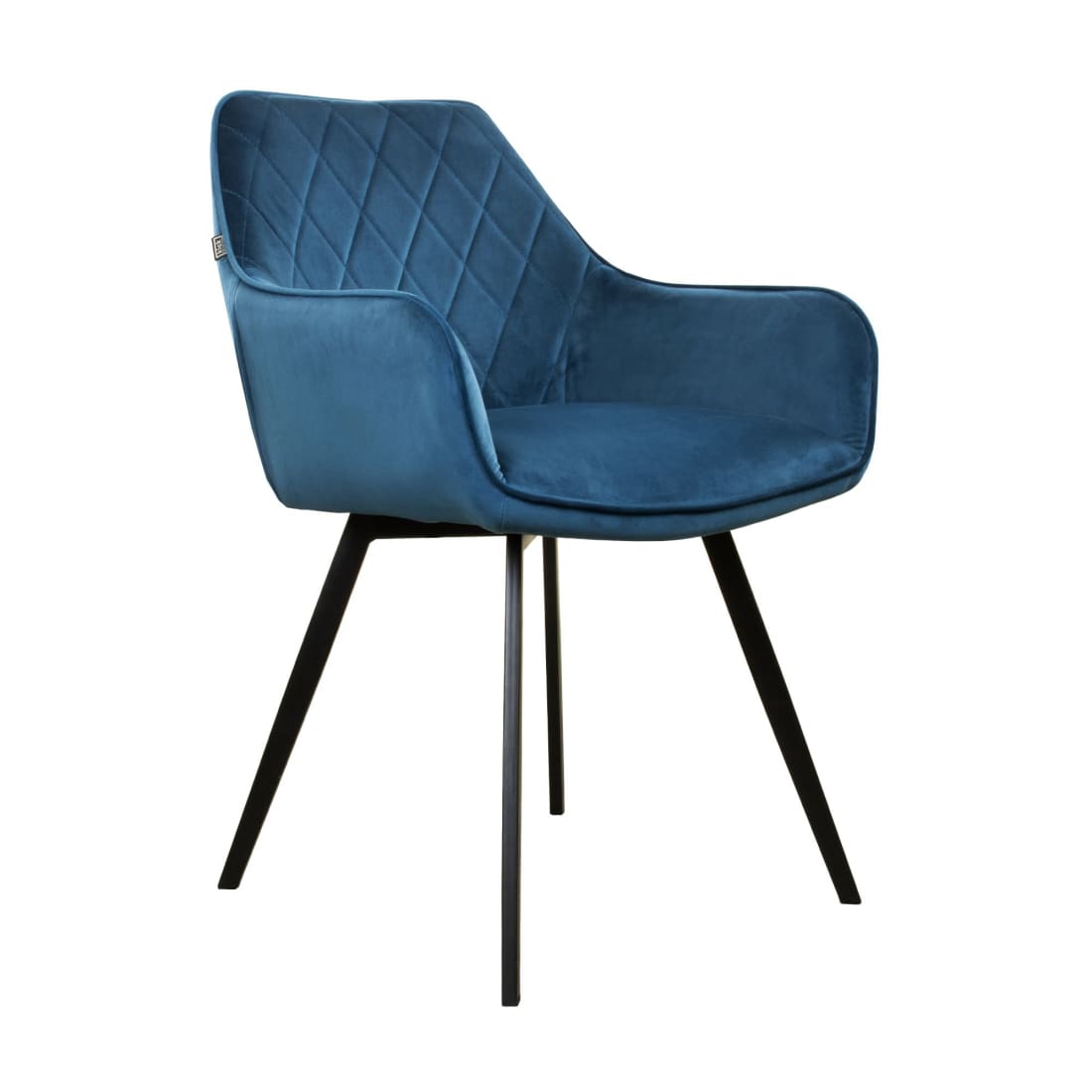 Kick eetkamerstoel Karl Velvet - Donkerblauw - Velvet 