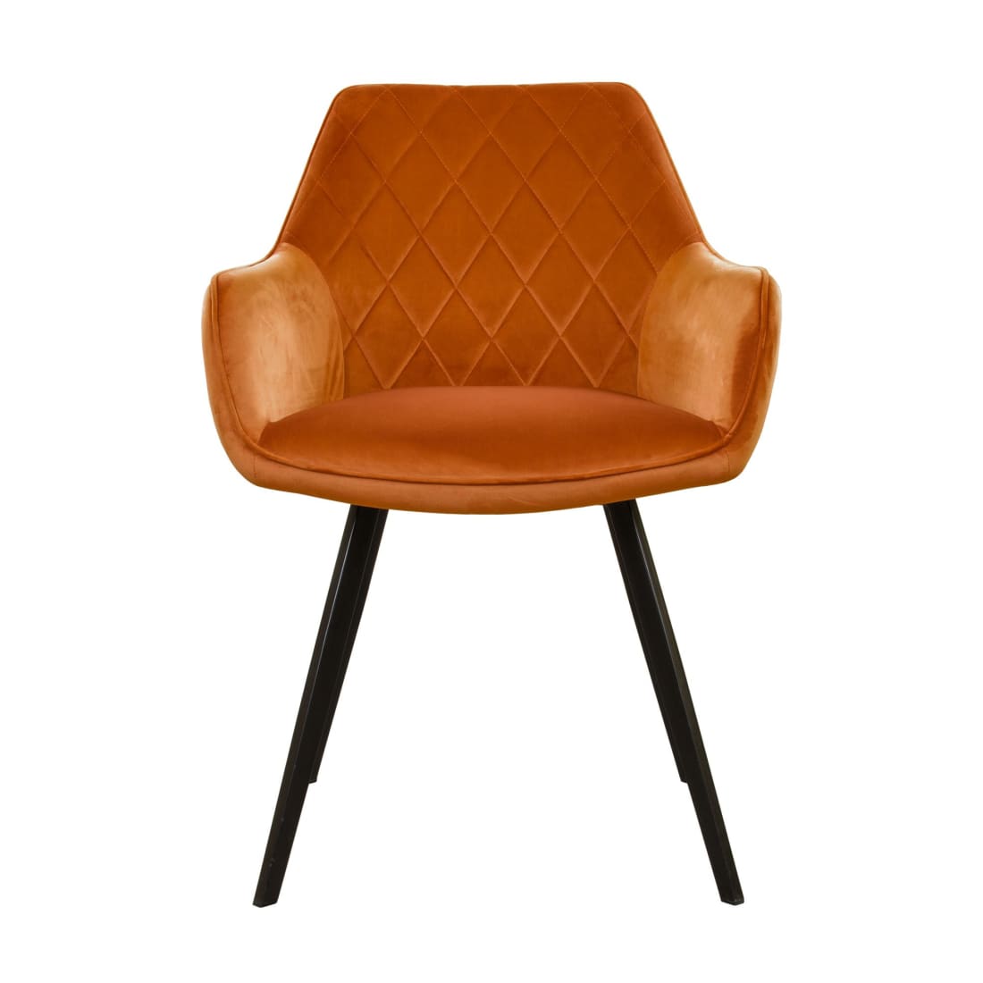 Kick eetkamerstoel Karl Velvet - Oranje - Velvet 