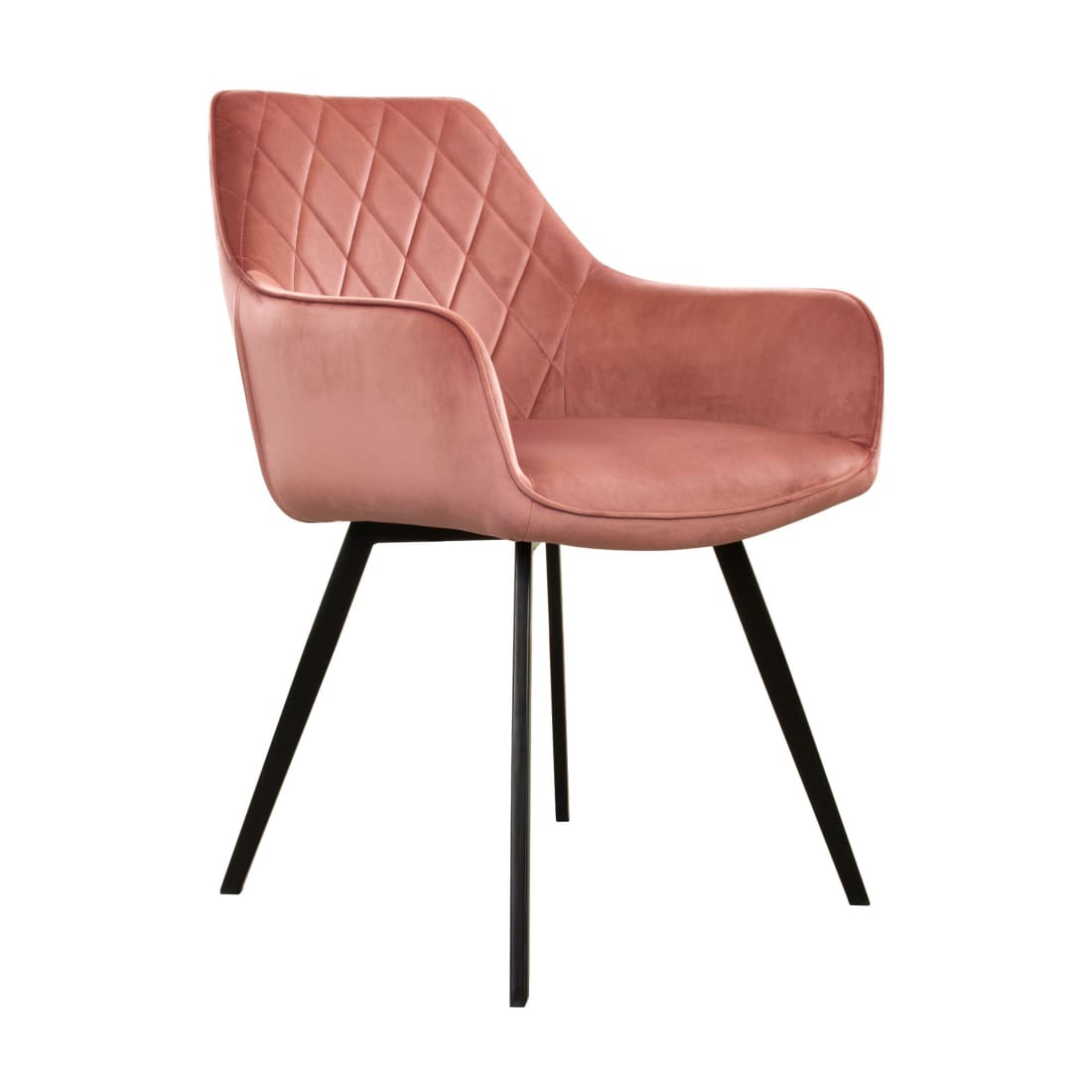 Kick eetkamerstoel Karl Velvet - Roze - Velvet 