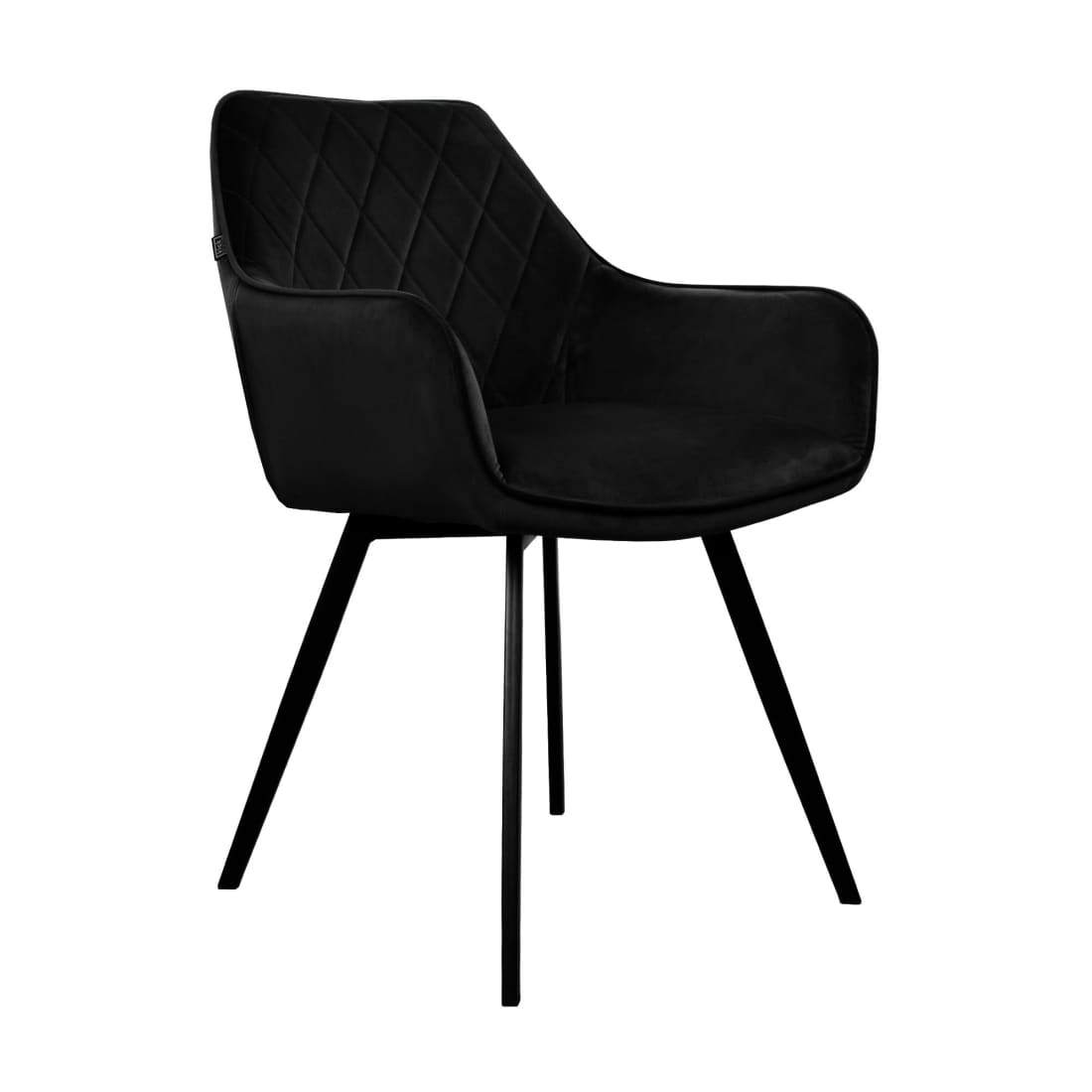 Kick eetkamerstoel Karl Velvet - Zwart - Velvet 