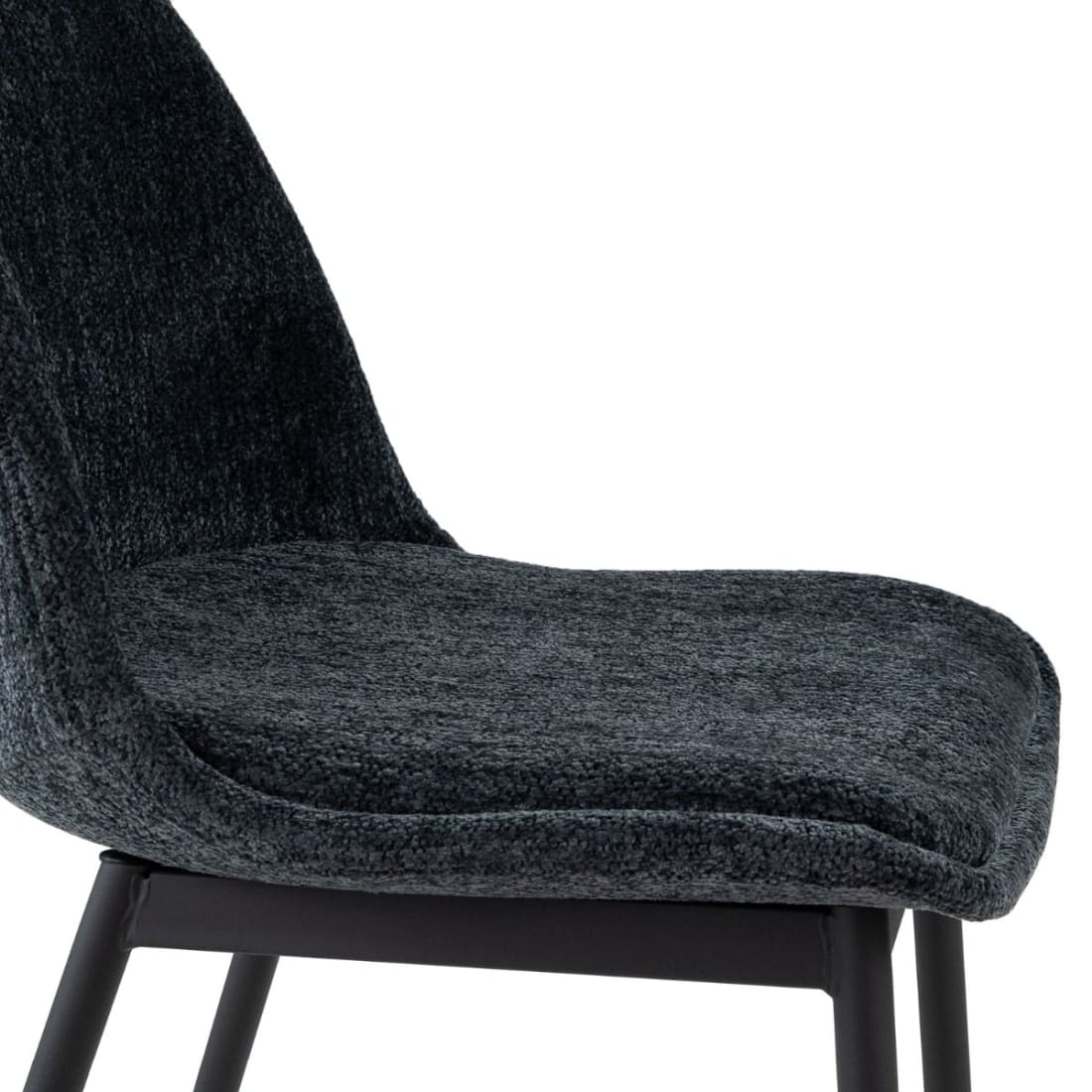 Kick Eetkamerstoel Lana - Blauw - Katoen eetkamerstoelen