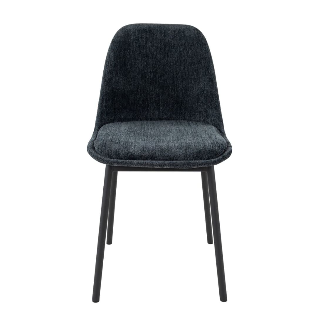 Kick Eetkamerstoel Lana - Blauw - Katoen eetkamerstoelen