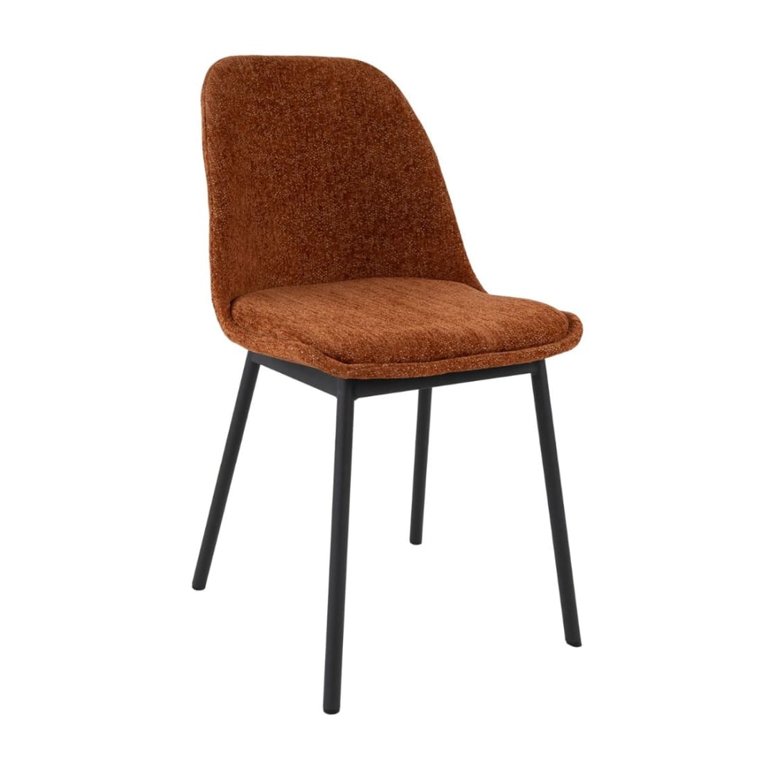 Kick Eetkamerstoel Lana - Oranje - Katoen eetkamerstoelen
