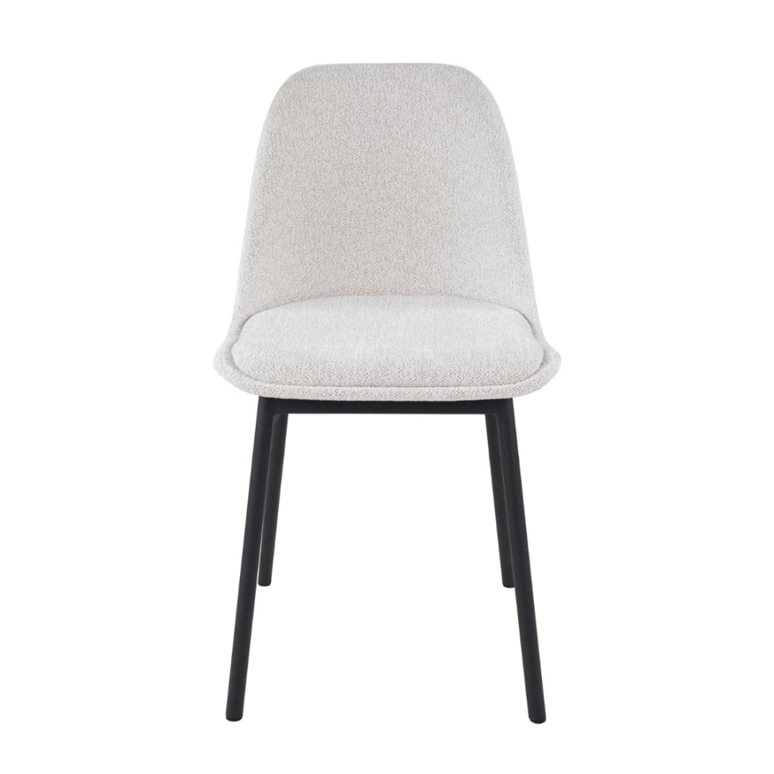Kick Eetkamerstoel Lana - Wit - Katoen eetkamerstoelen