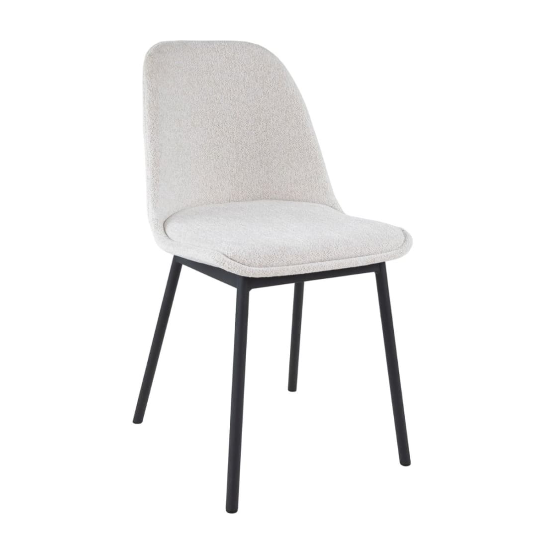 Kick Eetkamerstoel Lana - Wit - Katoen eetkamerstoelen