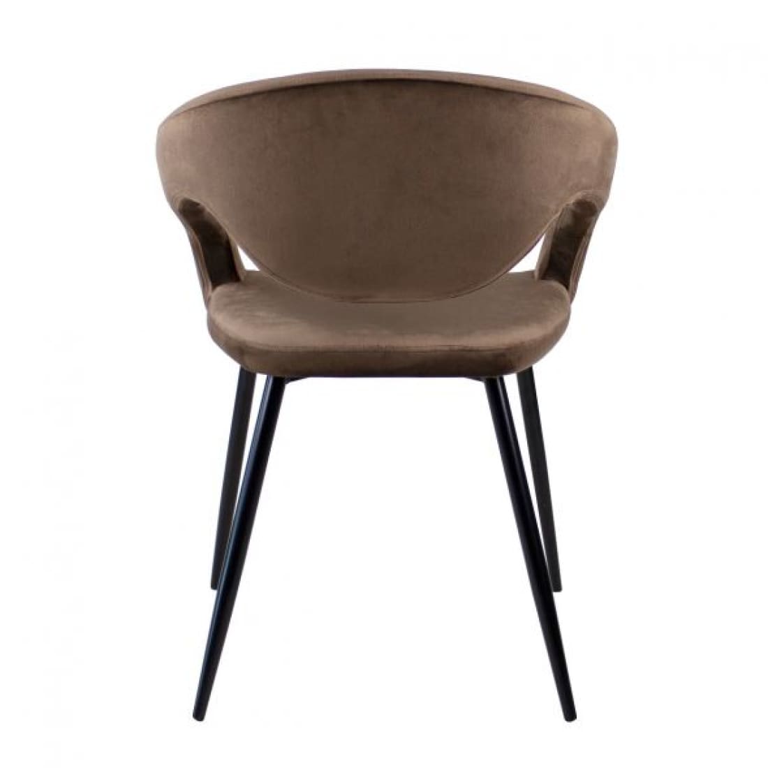 Kick Eetkamerstoel Lenn - Taupe - Velvet eetkamerstoelen