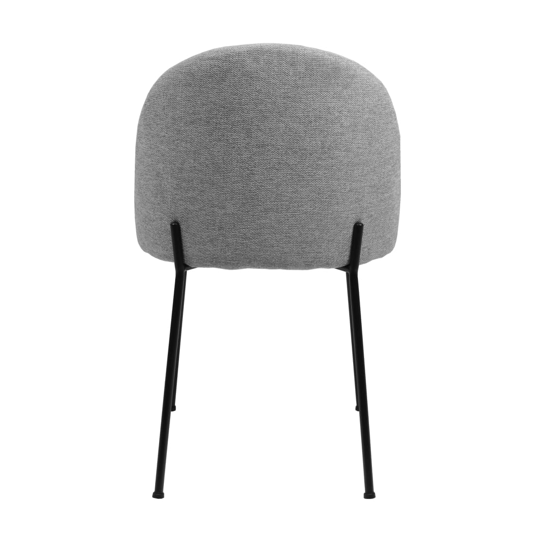 Kick eetkamerstoel Noa - Grijs - Ribstof eetkamerstoelen