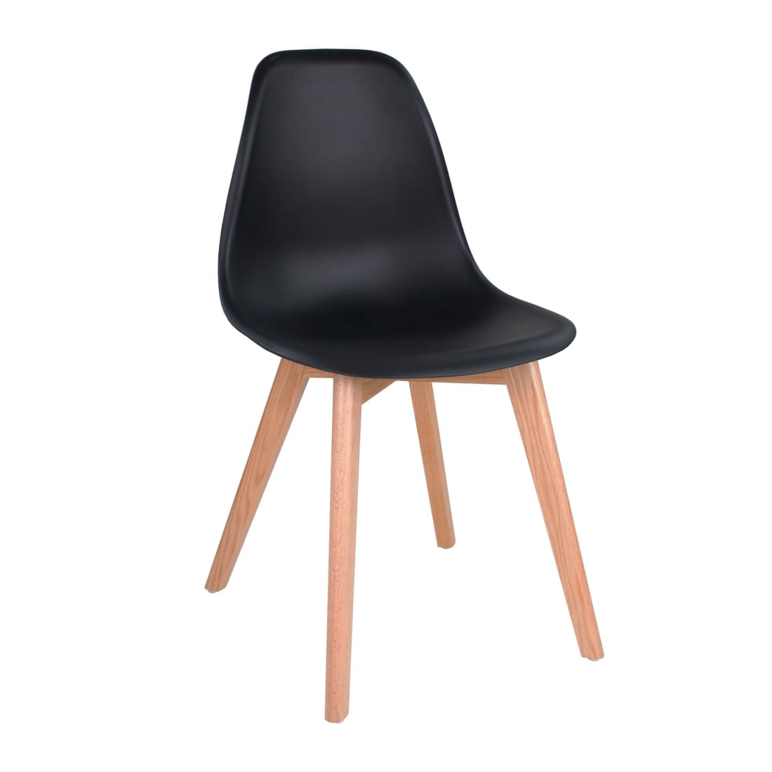 Kick Eetkamerstoel Yuna - Zwart - Kunststof eetkamerstoelen