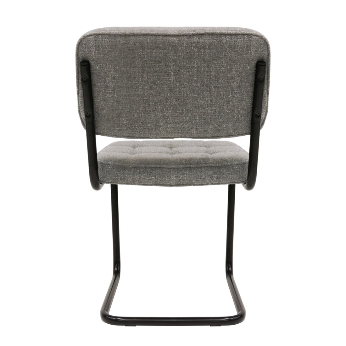 Kick eetkamerstoel Yves - Grijs - Katoen eetkamerstoelen