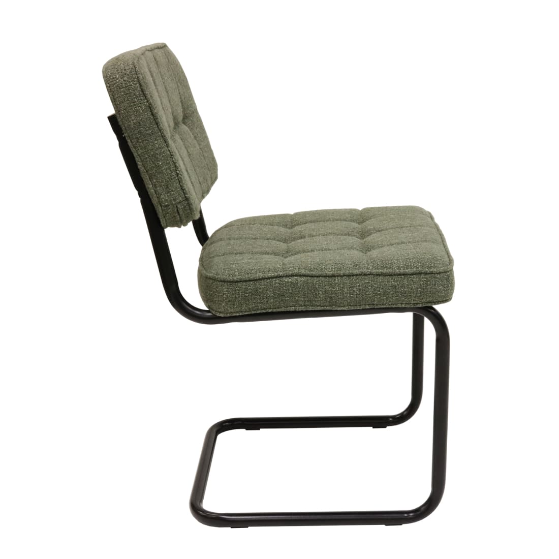 Kick eetkamerstoel Yves - Groen - Katoen eetkamerstoelen
