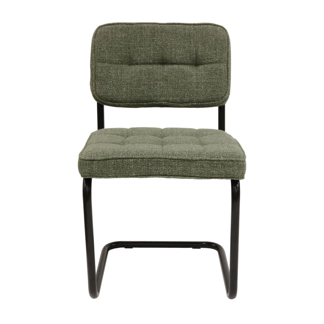 Kick eetkamerstoel Yves - Groen - Katoen eetkamerstoelen