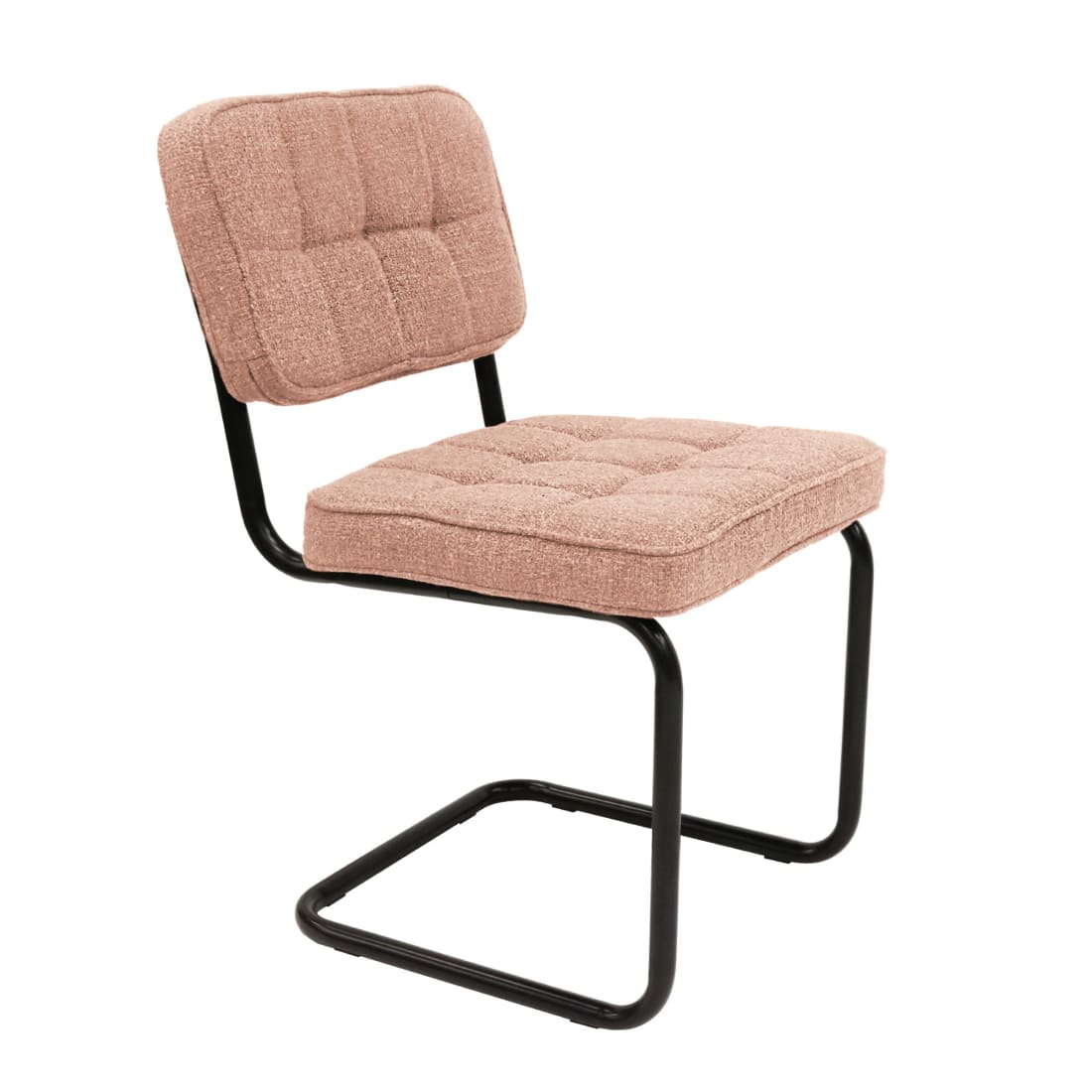 Kick eetkamerstoel Yves - Roze - Katoen eetkamerstoelen