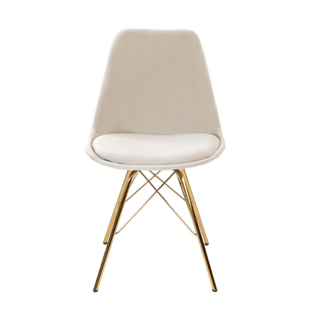 Kick Kuipstoel Velvet Goud Frame - Champagne - Velvet