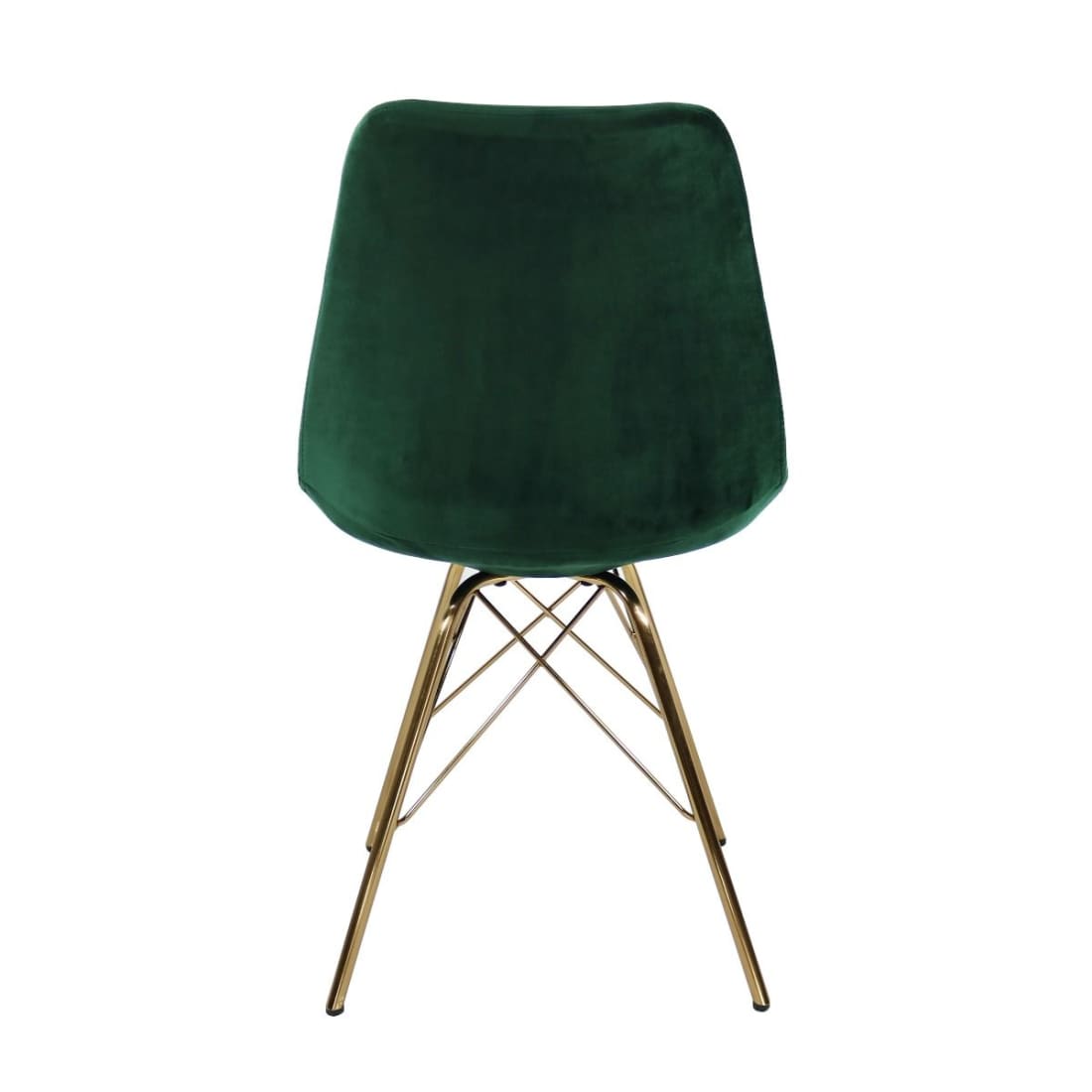 Kick Kuipstoel Velvet Goud Frame - Donkergroen - Velvet