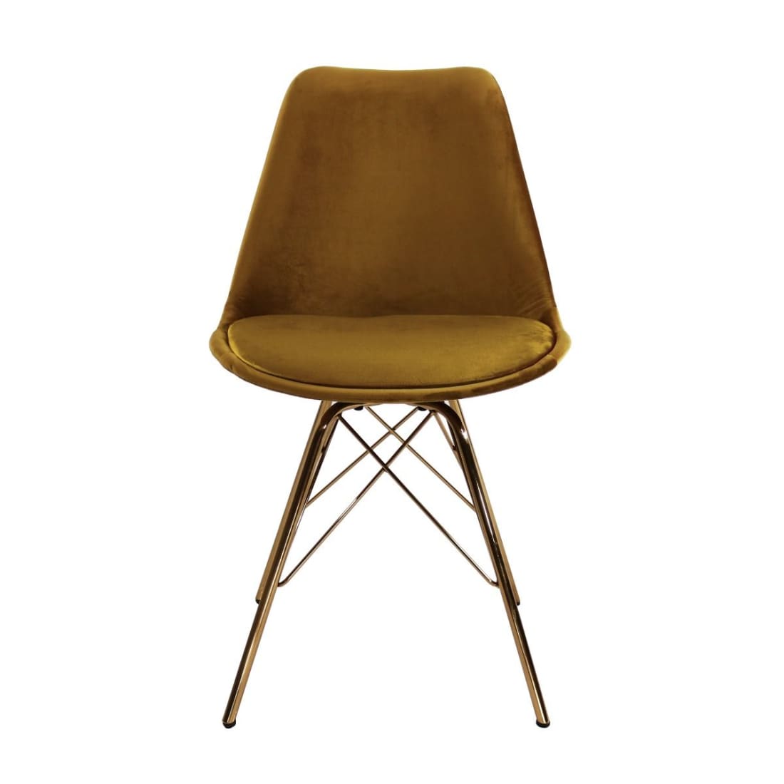 Kick Kuipstoel Velvet Goud Frame - Goud - Velvet