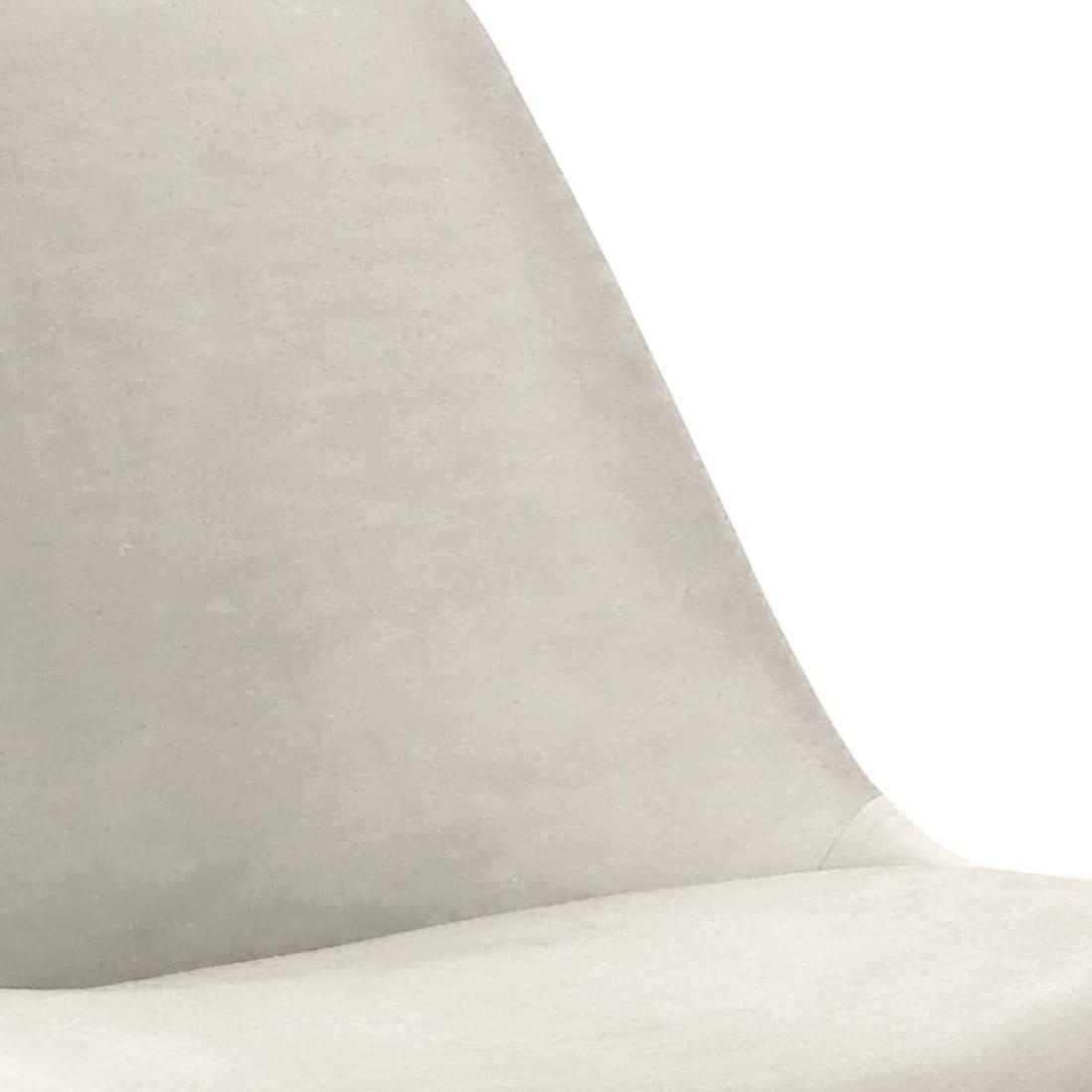Kick Kuipstoel Velvet Goud Frame - Ivoor - Velvet