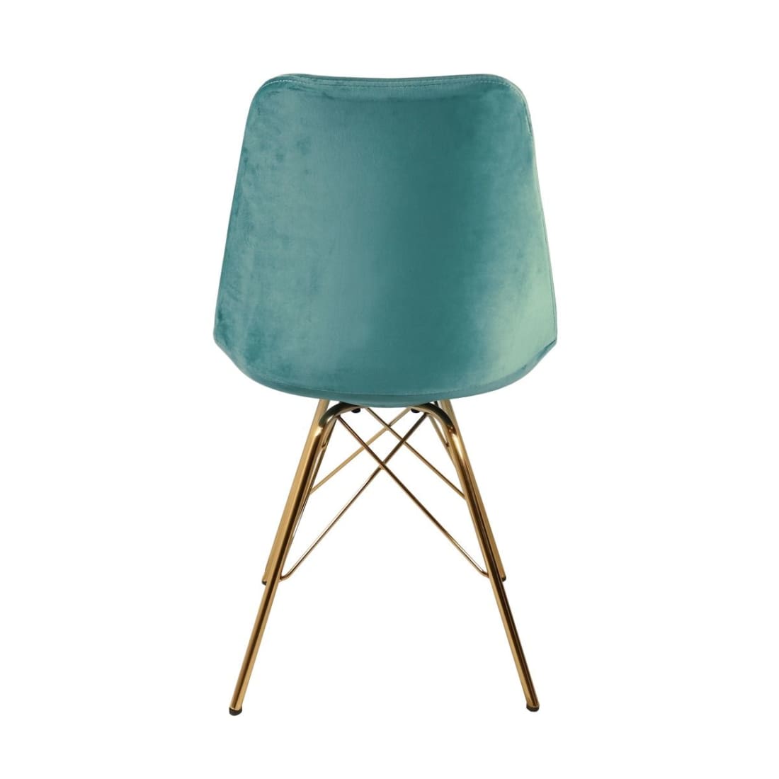 Kick Kuipstoel Velvet Goud Frame - Mintgroen - Velvet