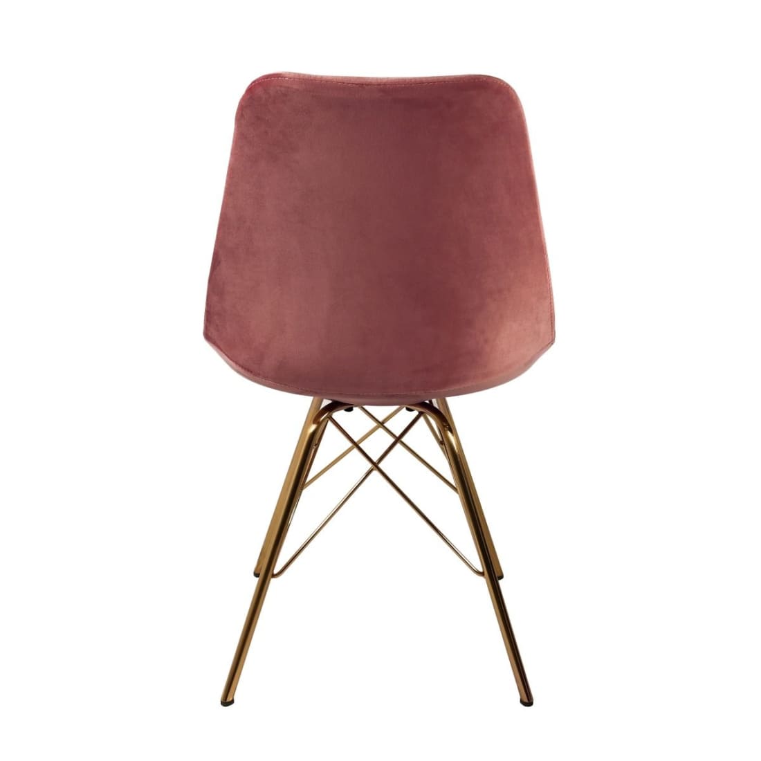 Kick Kuipstoel Velvet Goud Frame - Roze - Velvet