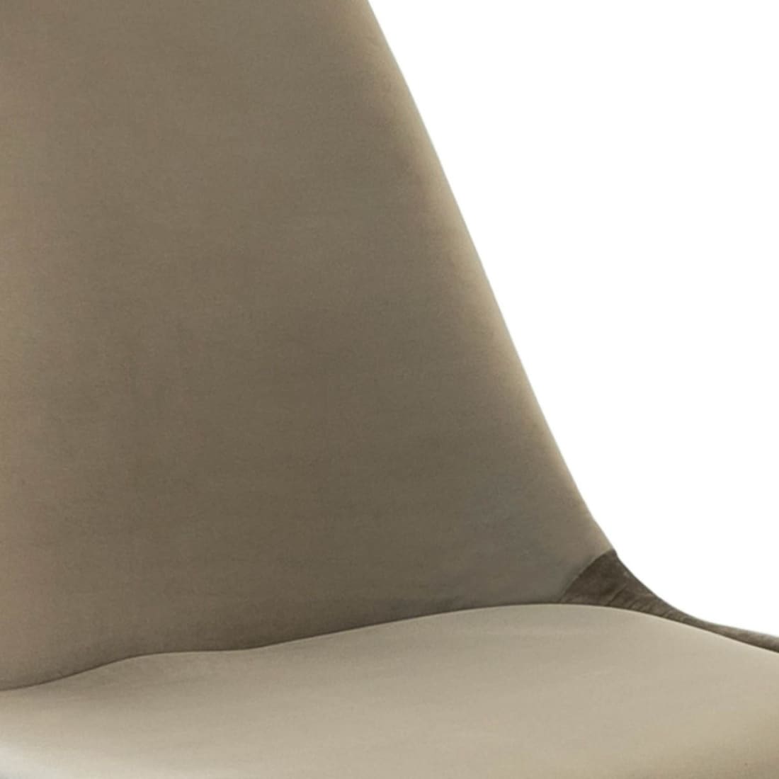 Kick Kuipstoel Velvet Goud Frame - Taupe - Velvet