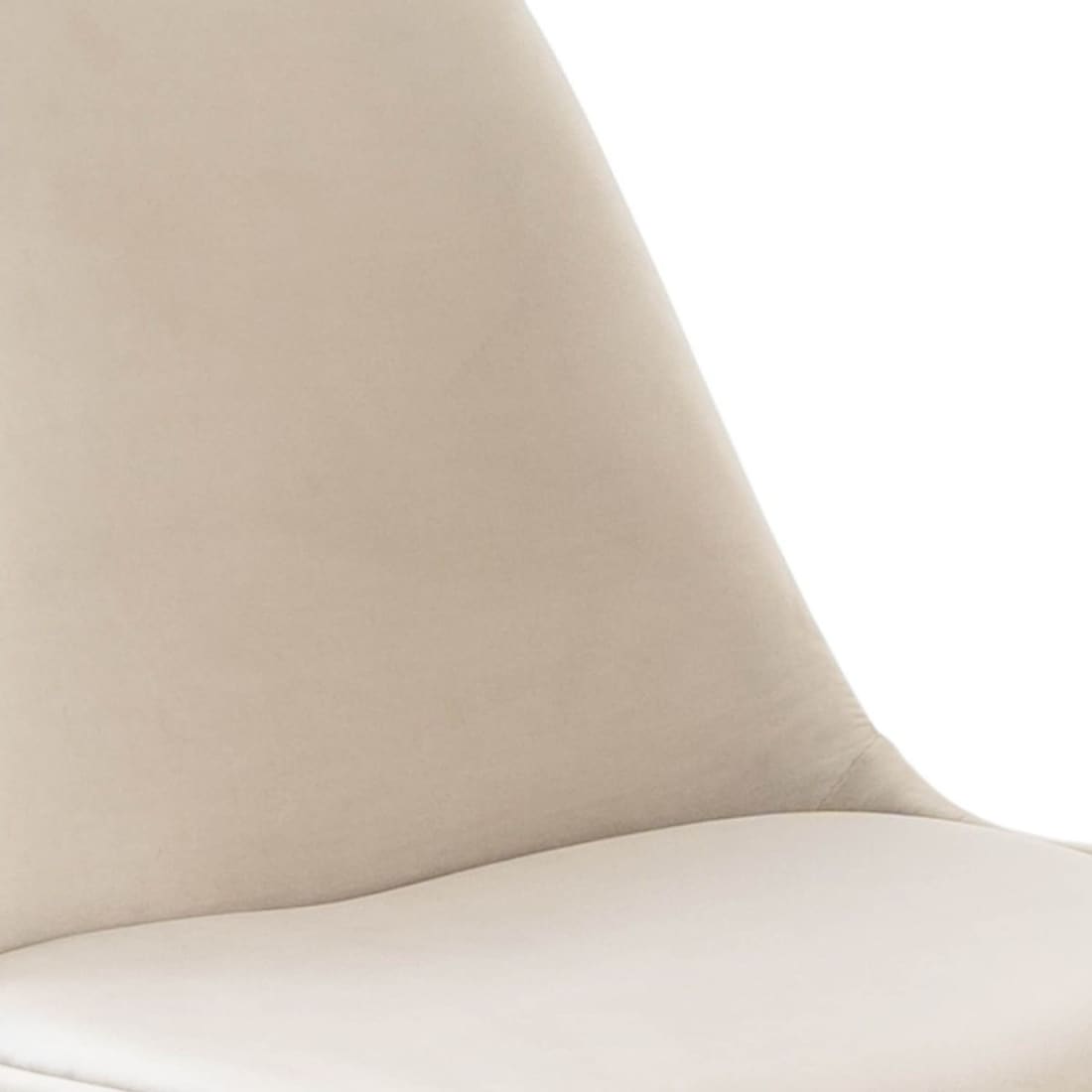 Kick Kuipstoel Velvet Zwart Frame - Champagne - Velvet