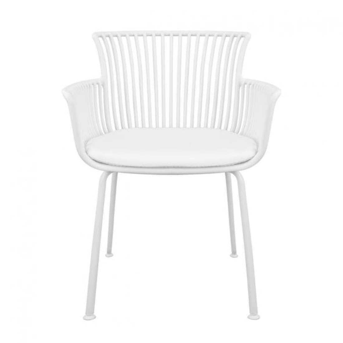 Kick Tuinstoel Otis - Wit - Kunststof eetkamerstoelen