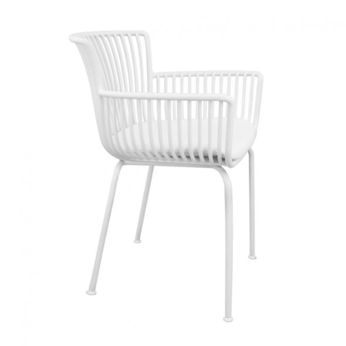 Kick Tuinstoel Otis - Wit - Kunststof eetkamerstoelen