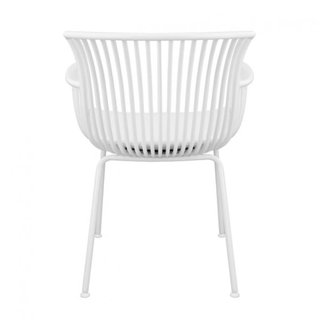 Kick Tuinstoel Otis - Wit - Kunststof eetkamerstoelen