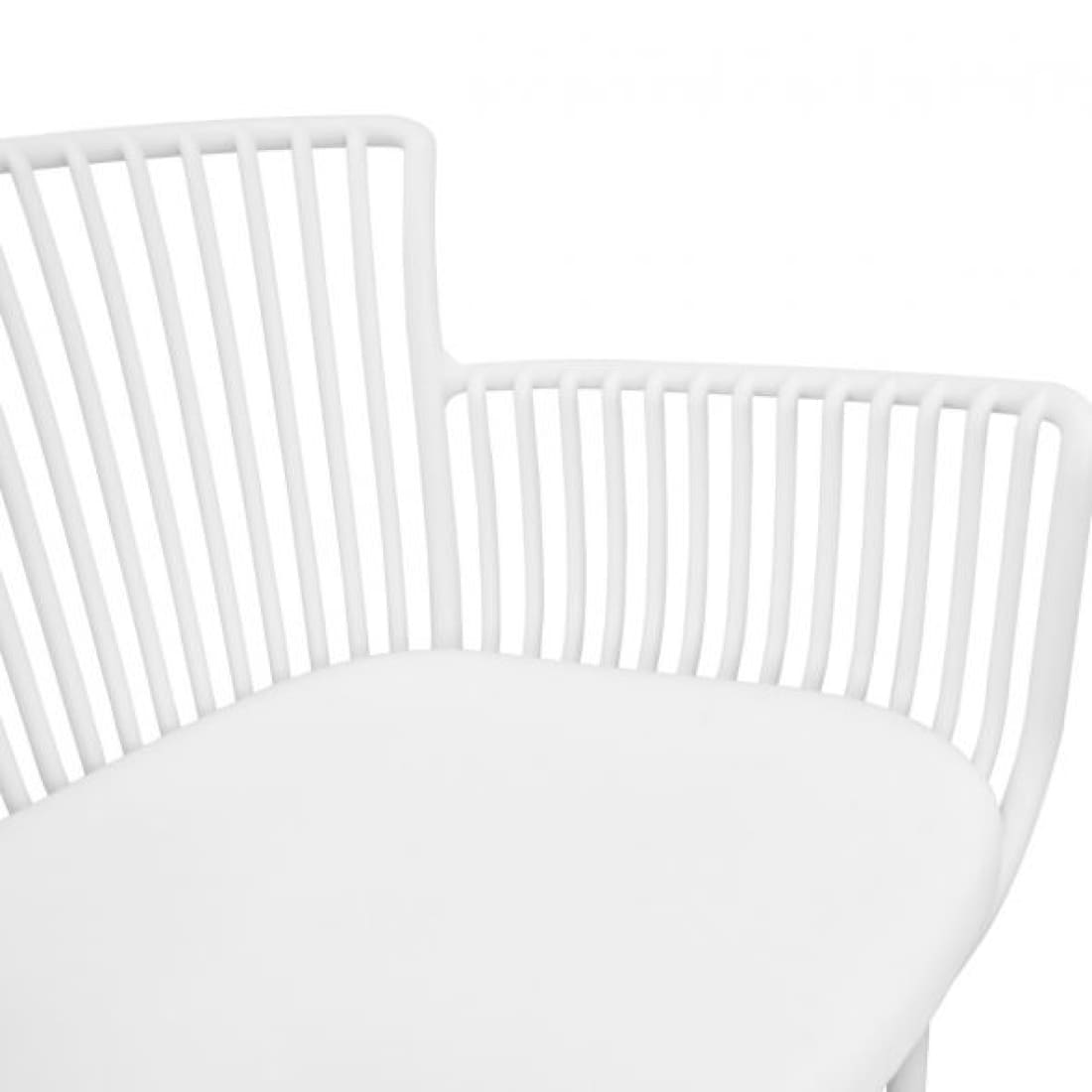 Kick Tuinstoel Otis - Wit - Kunststof eetkamerstoelen