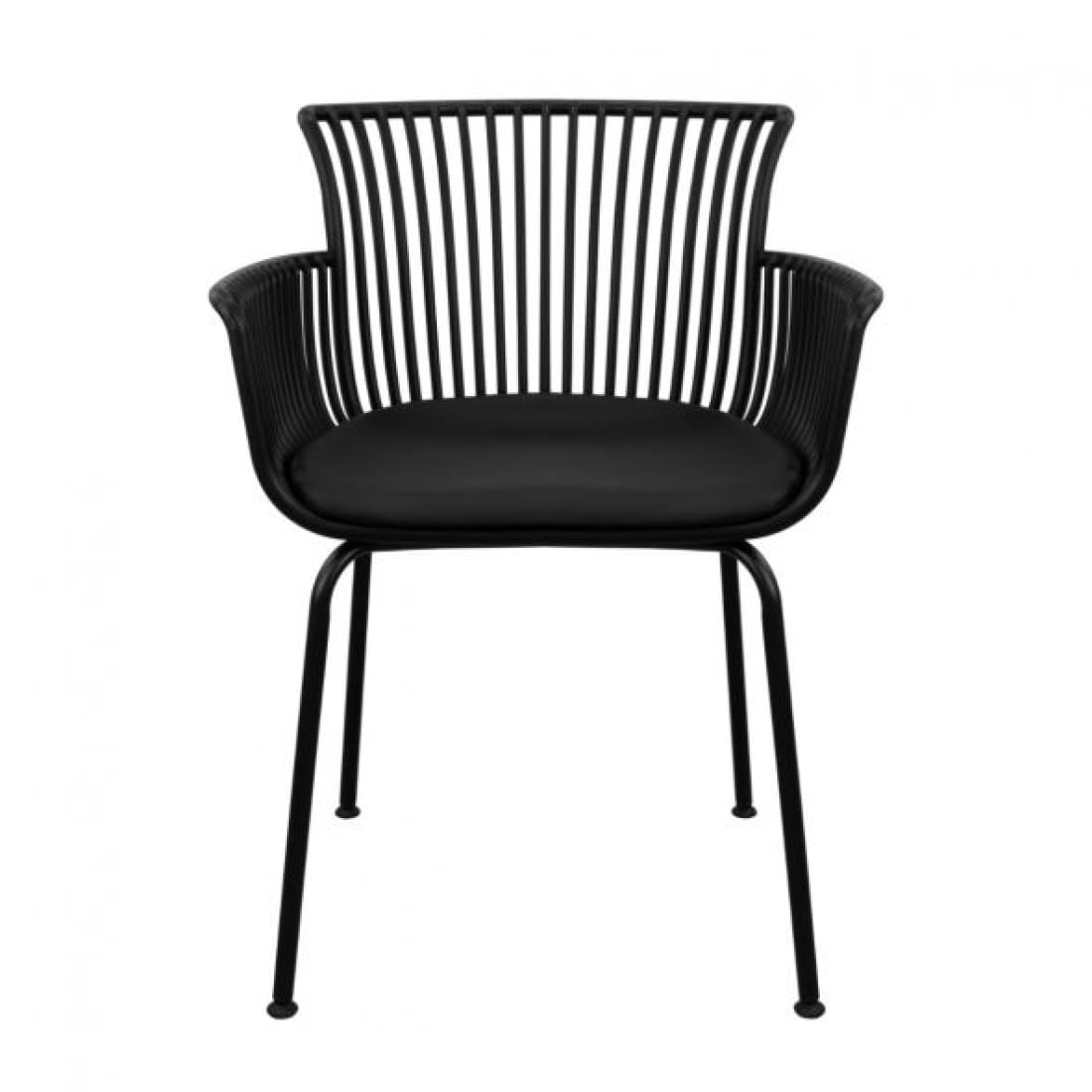Kick Tuinstoel Otis - Zwart - Kunststof eetkamerstoelen
