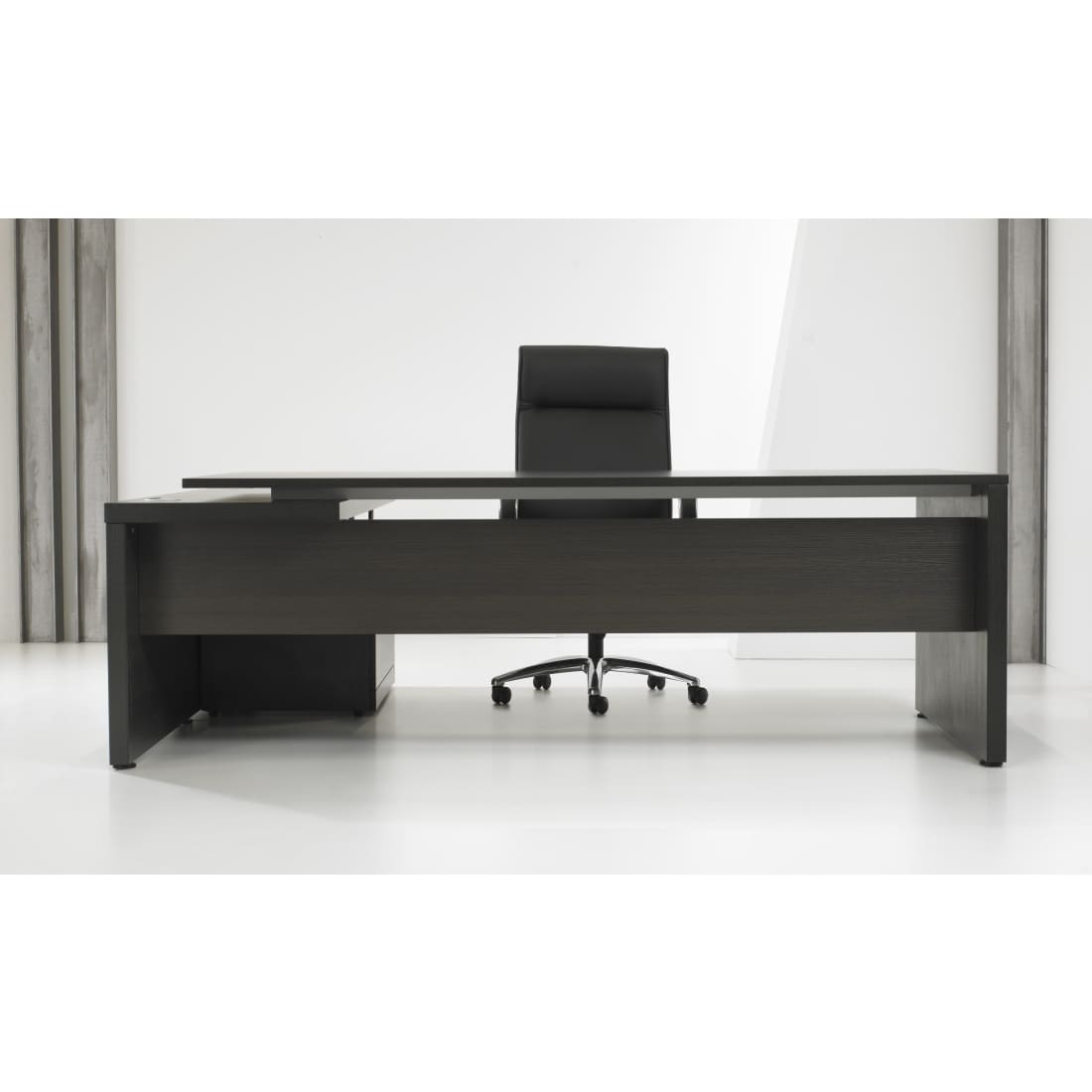 L-Directiebureau Zuidas 230x172cm Donker Eiken - 