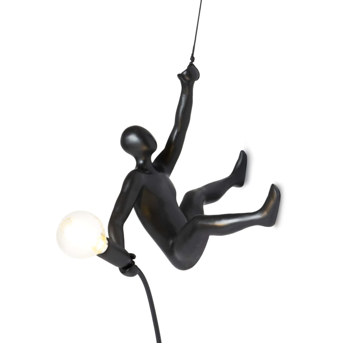 Lamp Zwart Climber - wandlampen