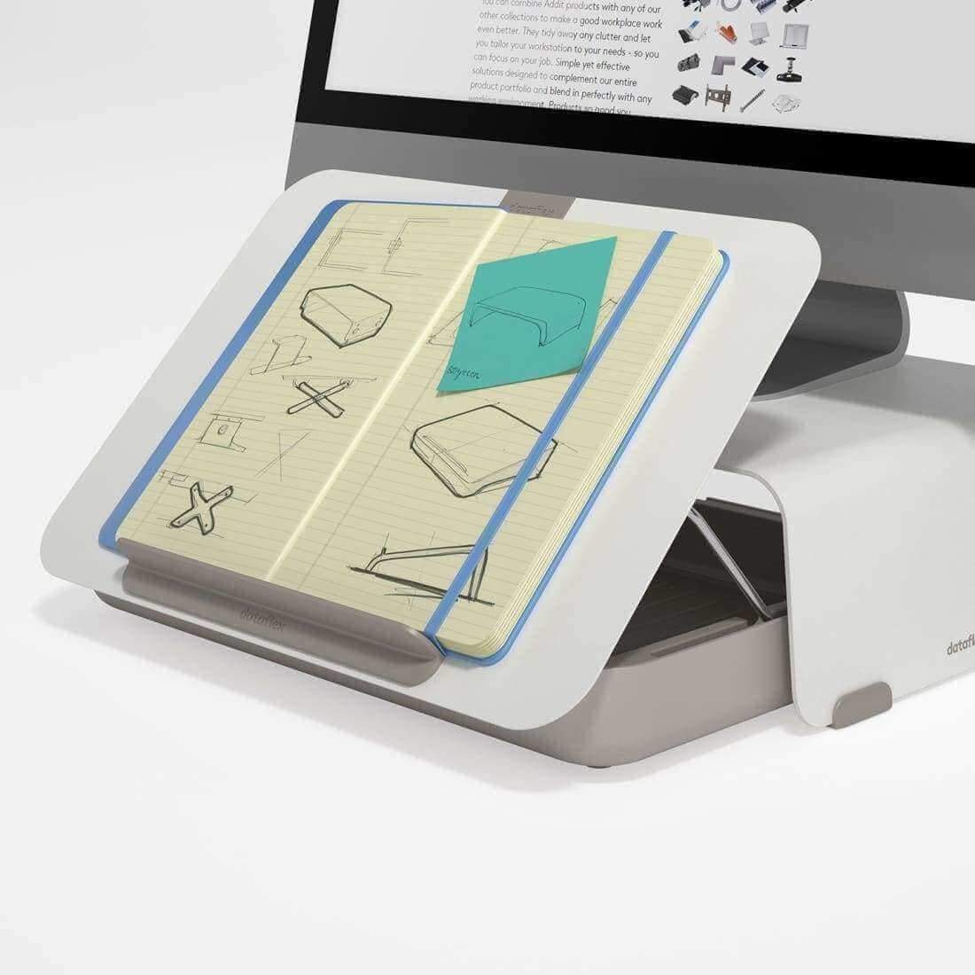 Notebooksteun Ergonomische Toolbox Wit Dataflex Bento Laptopstandaard Woonliving 